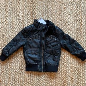 New kids leather jacket H&M size 1-2